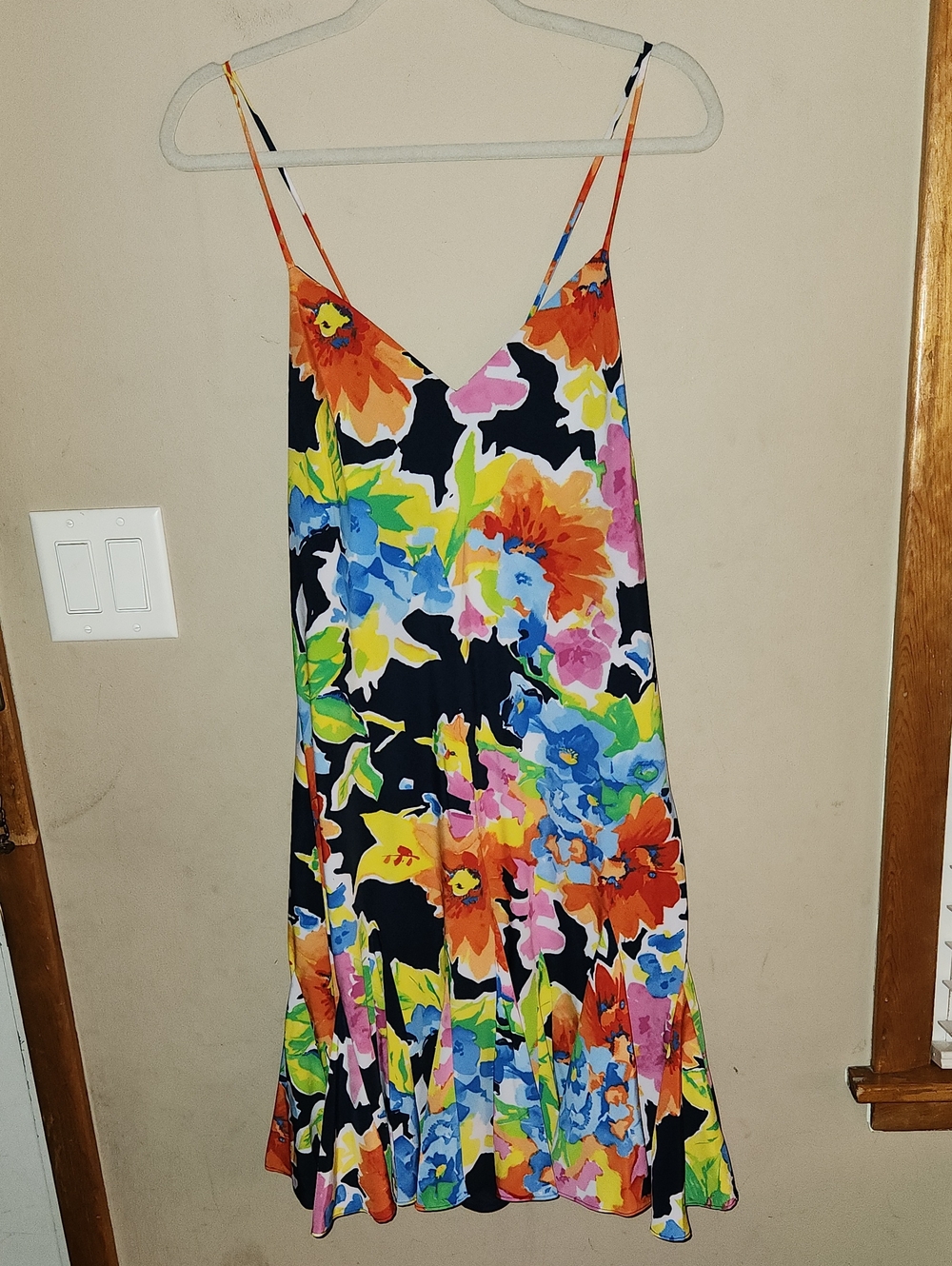 Lauren Ralph Lauren Navy Multi Floral-Print Georgette Dress 14